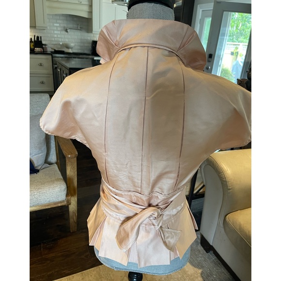 DVF 100% silk wrap scalloped top - Picture 5 of 9